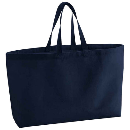 French Navy - Front - Westford Mill Canvas Oversized Tote Bag