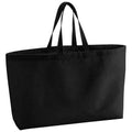 Black - Front - Westford Mill Canvas Oversized Tote Bag