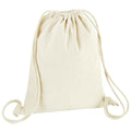 Natural - Front - Westford Mill Revive Recycled Drawstring Bag