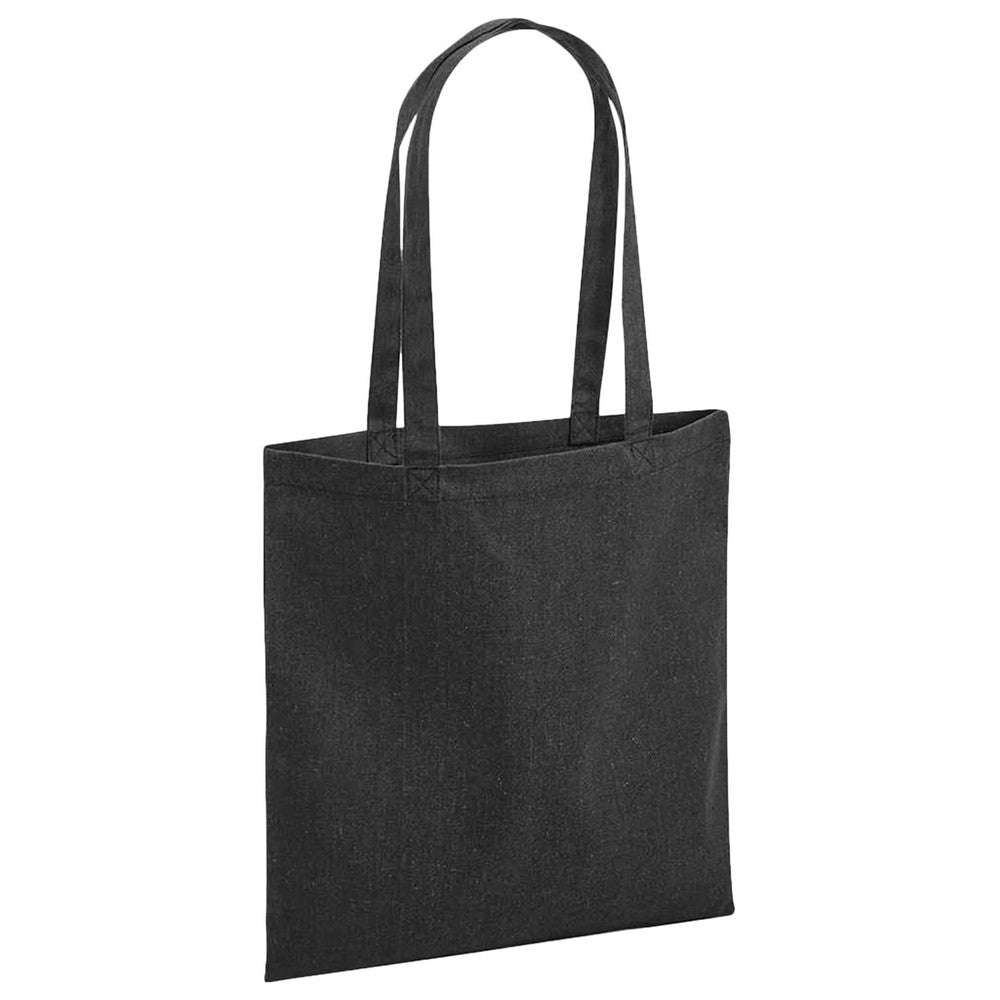 Black - Front - Westford Mill Revive Recycled Tote Bag