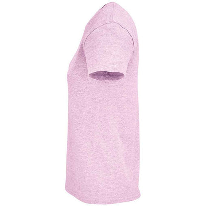 Pink - Back - SOLS Womens-Ladies Crusader Heather Organic T-Shirt