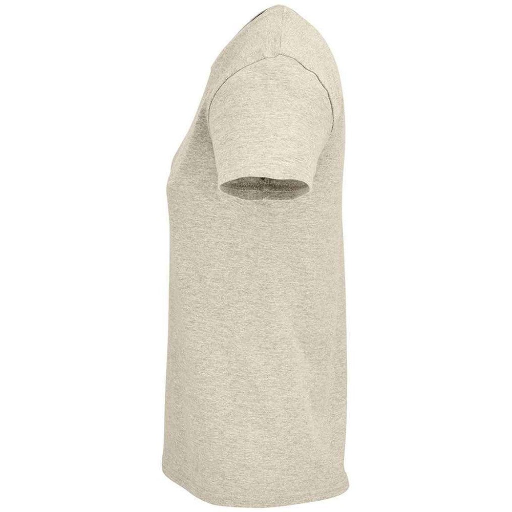 Beige - Back - SOLS Womens-Ladies Crusader Heather Organic T-Shirt