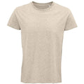 Beige - Front - SOLS Mens Crusader Heather Organic T-Shirt