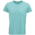 Light Green - Front - SOLS Mens Crusader Heather Organic T-Shirt