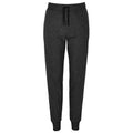 Charcoal Marl - Front - SOLS Unisex Adult Jumbo Organic Slim Jogging Bottoms