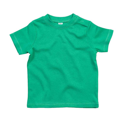 Kelly Green - Front - Babybugz Baby T-Shirt