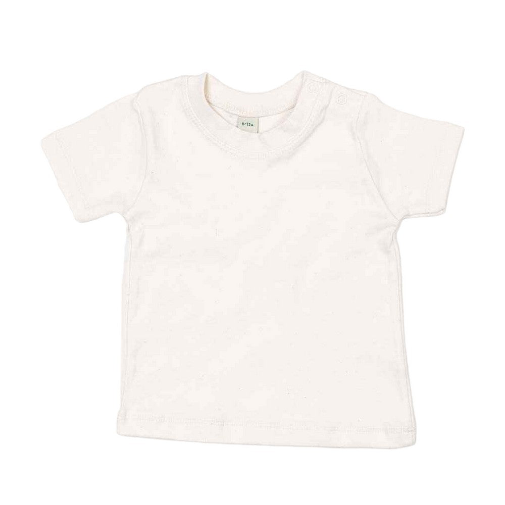 Natural - Front - Babybugz Baby T-Shirt