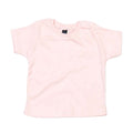Powder Pink - Front - Babybugz Baby T-Shirt