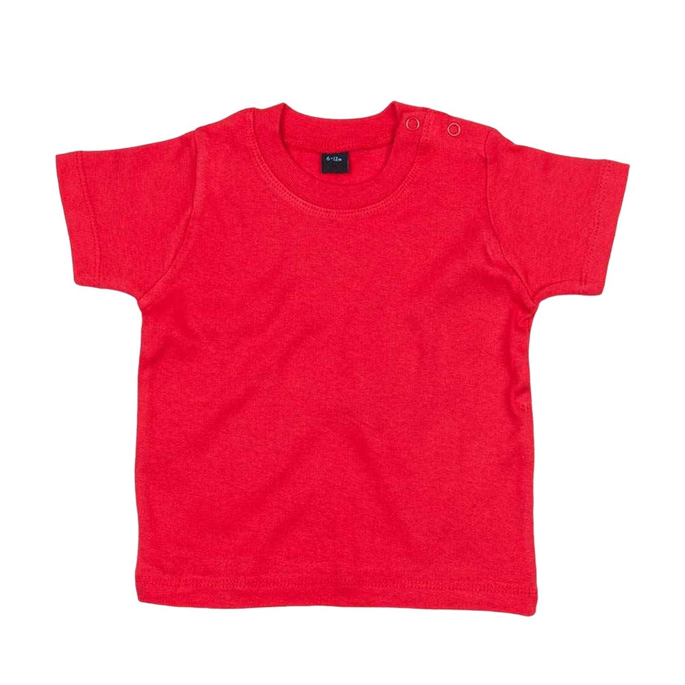 Red - Front - Babybugz Baby T-Shirt