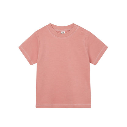 Dusty Rose - Front - Babybugz Baby T-Shirt