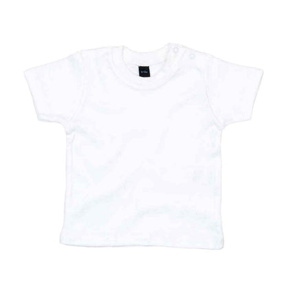 White - Front - Babybugz Baby T-Shirt