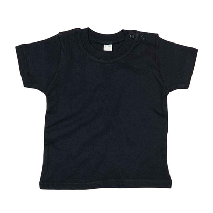 Black - Front - Babybugz Baby T-Shirt