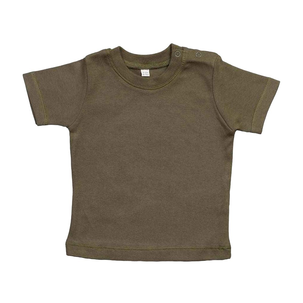 Camouflage Green - Front - Babybugz Baby T-Shirt