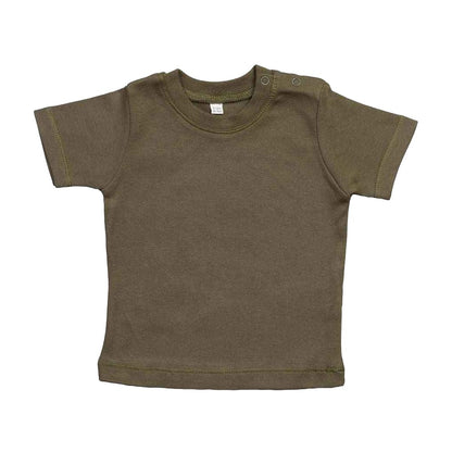 Camouflage Green - Front - Babybugz Baby T-Shirt
