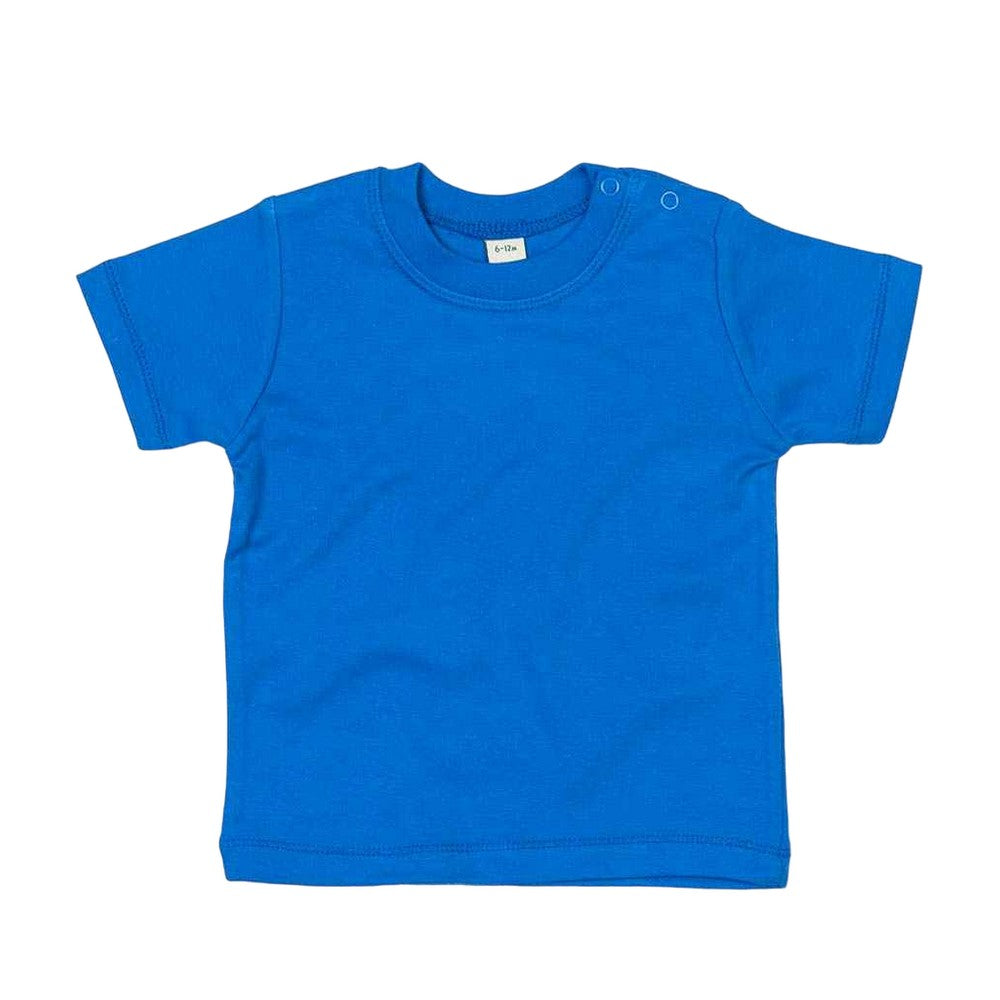 Cobalt Blue - Front - Babybugz Baby T-Shirt
