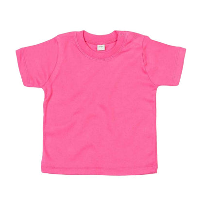 Fuchsia - Front - Babybugz Baby T-Shirt