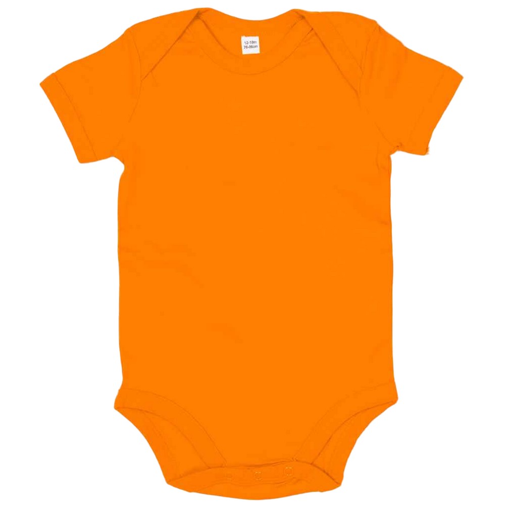 Orange - Front - Babybugz Baby Bodysuit