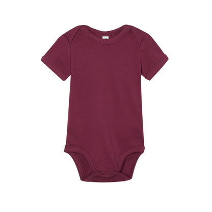 Burgundy - Front - Babybugz Baby Bodysuit