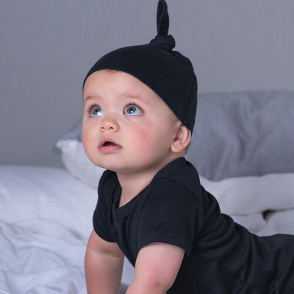 Black - Back - Babybugz Baby Winter Hat