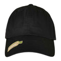 Black - Front - Flexfit Dad Recycled Polyester Baseball Cap