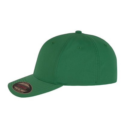 Green - Front - Flexfit Recycled Polyester Baseball Cap