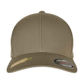 Khaki - Side - Flexfit Recycled Polyester Baseball Cap