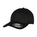 Black - Front - Flexfit Recycled Polyester Baseball Cap