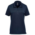 Navy - Front - Stormtech Womens-Ladies Treeline Performance Polo Shirt