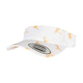 Orange-White - Front - Flexfit Batik Dye Visor Cap