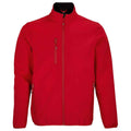Pepper Red - Front - SOLS Mens Falcon Recycled Soft Shell Jacket