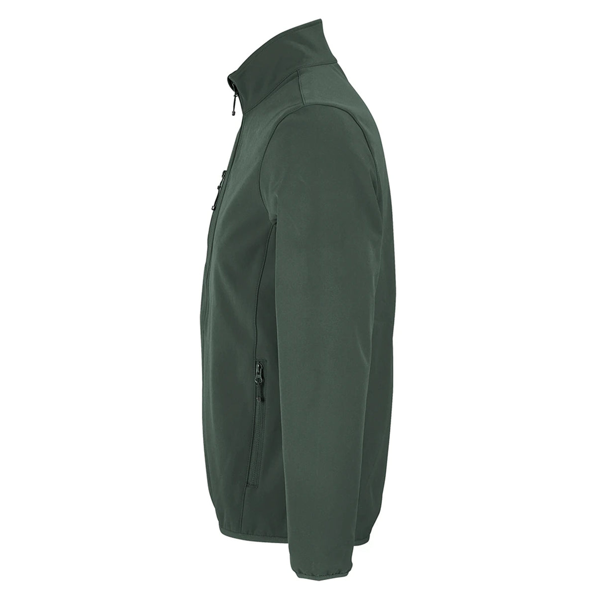 Forest Green - Side - SOLS Mens Falcon Recycled Soft Shell Jacket