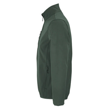 Forest Green - Side - SOLS Mens Falcon Recycled Soft Shell Jacket