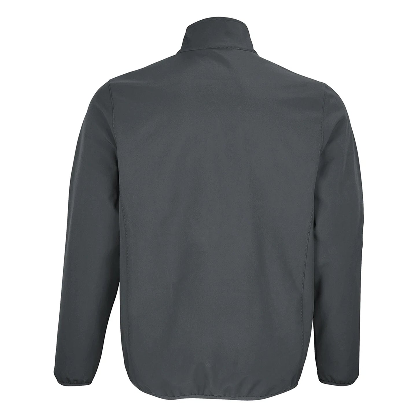 Charcoal - Back - SOLS Mens Falcon Recycled Soft Shell Jacket