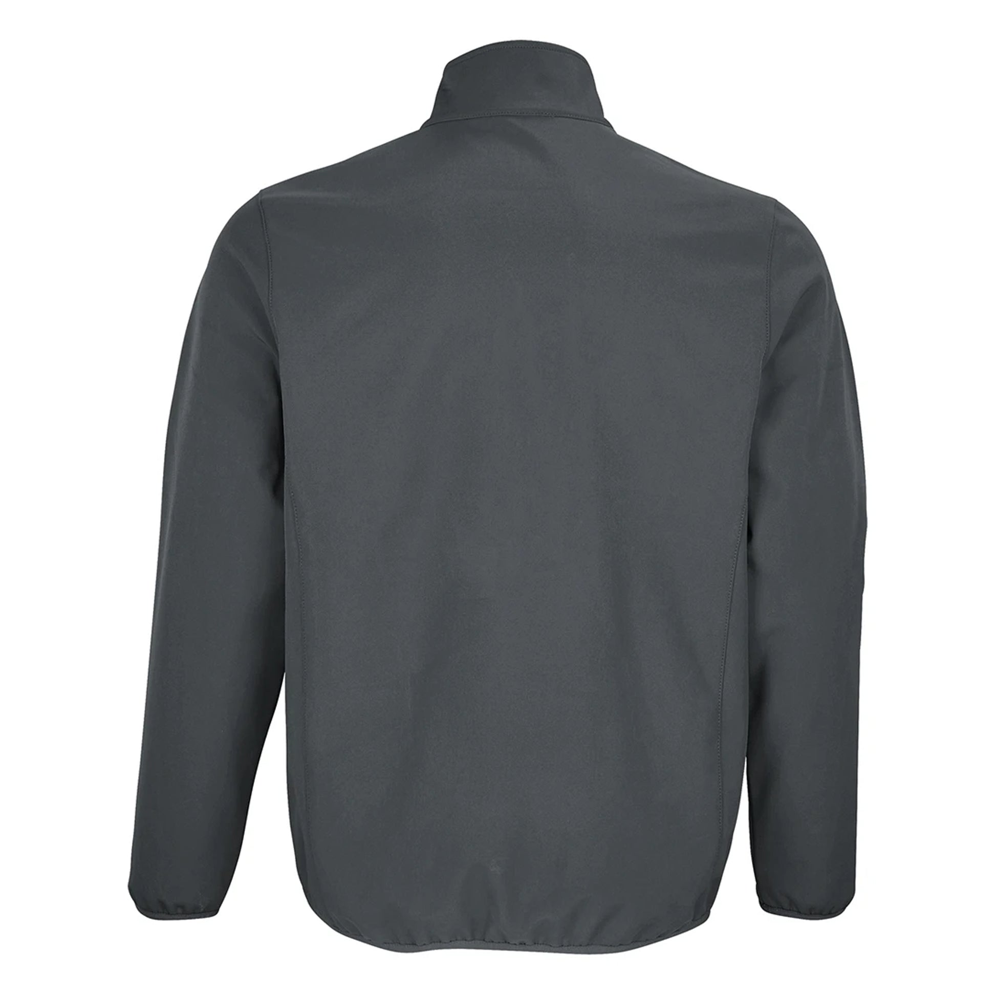 Charcoal - Back - SOLS Mens Falcon Recycled Soft Shell Jacket