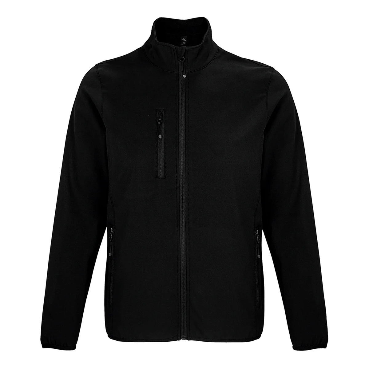 Black - Front - SOLS Mens Falcon Recycled Soft Shell Jacket