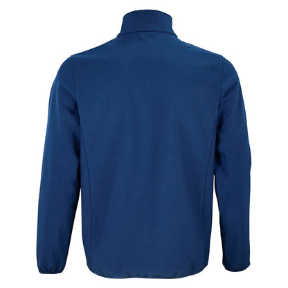 Abyss Blue - Back - SOLS Mens Falcon Recycled Soft Shell Jacket