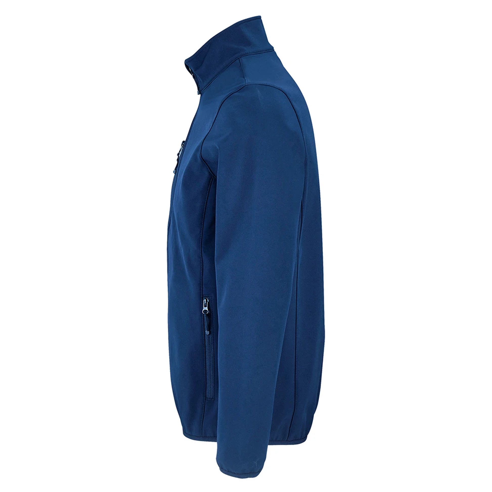 Abyss Blue - Side - SOLS Mens Falcon Recycled Soft Shell Jacket