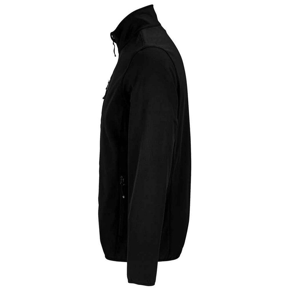 Black - Back - SOLS Mens Falcon Recycled Soft Shell Jacket