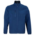 Abyss Blue - Front - SOLS Mens Falcon Recycled Soft Shell Jacket