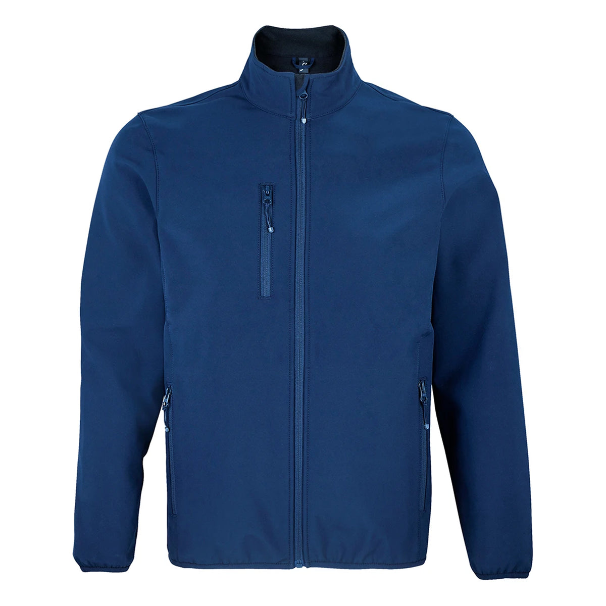 Abyss Blue - Front - SOLS Mens Falcon Recycled Soft Shell Jacket