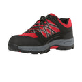 Red-Black - Side - Regatta Unisex Adult Sandstone Safety Trainers