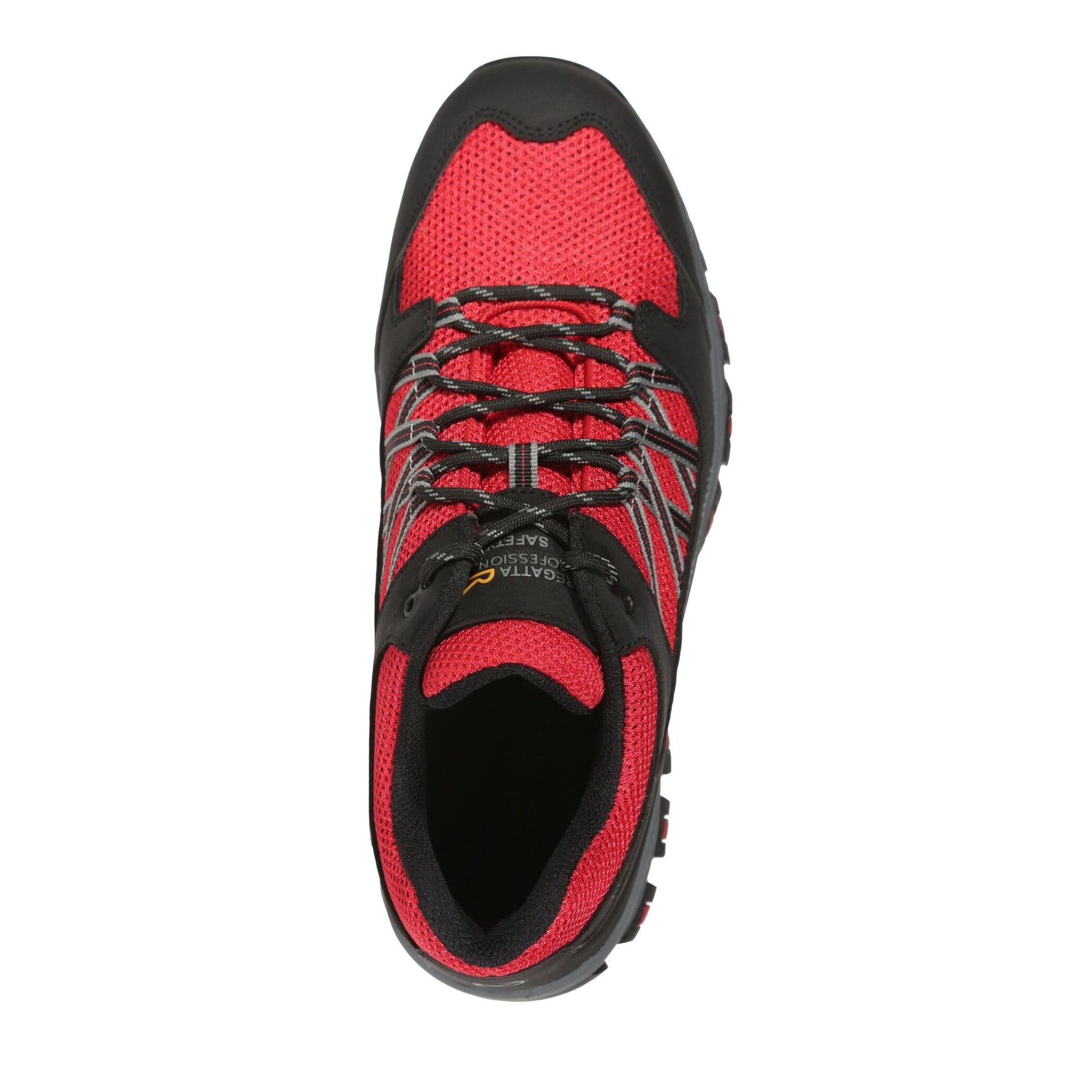 Red-Black - Pack Shot - Regatta Unisex Adult Sandstone Safety Trainers