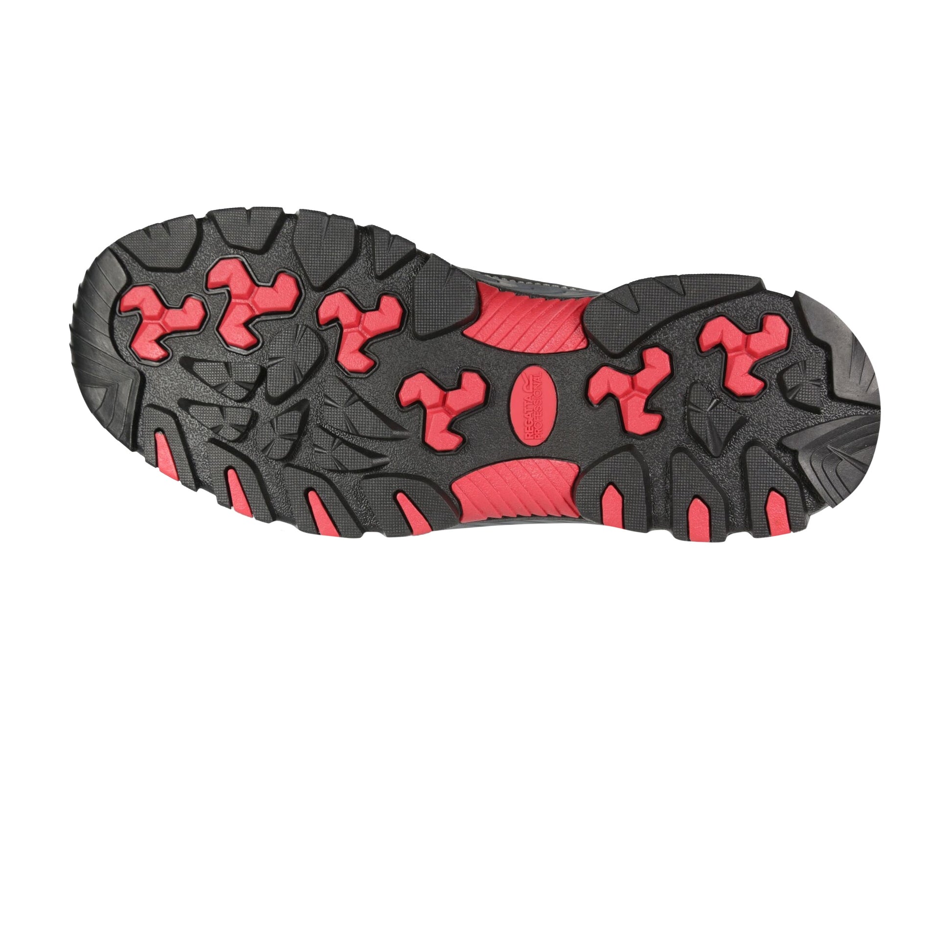Red-Black - Close up - Regatta Unisex Adult Sandstone Safety Trainers
