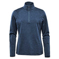 Black Heather - Front - Stormtech Womens-Ladies Treeline Heather Fleece Top