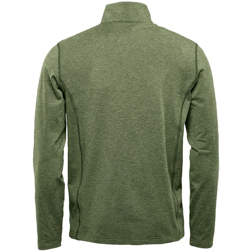 Sage Green Heather - Back - Stormtech Mens Treeline Heather Fleece Top
