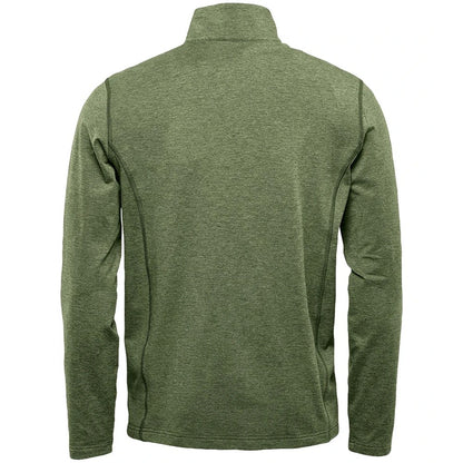 Sage Green Heather - Back - Stormtech Mens Treeline Heather Fleece Top