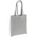 Silver - Front - Brand Lab Cotton Long Handle 10L Tote Bag