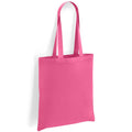 Fusion Pink - Front - Brand Lab Cotton Long Handle 10L Tote Bag