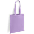 Lavender - Front - Brand Lab Cotton Long Handle 10L Tote Bag