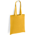 Mustard Yellow - Front - Brand Lab Cotton Long Handle 10L Tote Bag